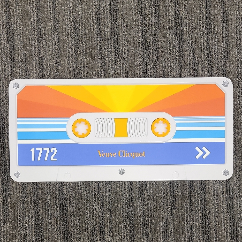 Veuve Clicquot Retro Gift DECOR Box - Orange and Blue Cassette Tape